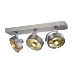 SLV Kalu Faretti Aluminium Grigio Il Giro | Adatto per 3x GU10 (AR111) 