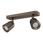 Eglo Soffitto Faretti Camaldoli Acciaio Ottone | Adatto per 2x GU10