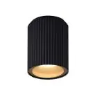 Nordlux Kyklop Luce da soffitto Aluminium e Vetro Nero | 86mm - IP54 - Adatto per GU10